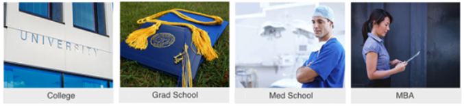 College application, Graduate School application, Medical School application, Business School application & MBA programs applications