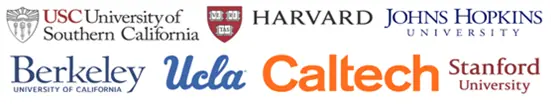 Selective college logos where interview coaching contributed to student acceptances